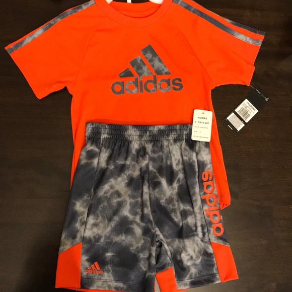 Toddler adidas short sets Clearance